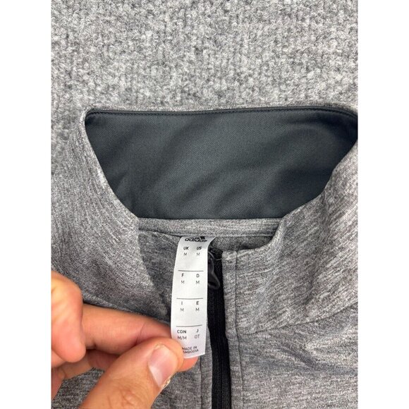 Adidas Track Jacket Women's Medium Gray 1/4 Zip Pullover Athletic Soccer - Picture 2 of 6